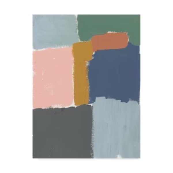 Jennifer Goldberger 'Muted Color Block Ii' Canvas Art, 24x32, Trademark Fine Art, Mfr#: WAG08452-C2432GG